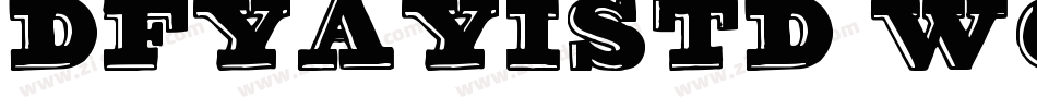 DFYaYiStd W6-B5pc-H字体转换